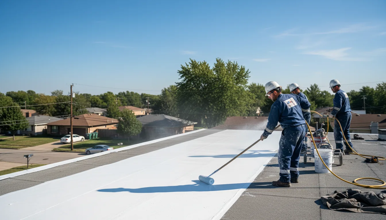 Commercial roof coating in Leiter, WY near me